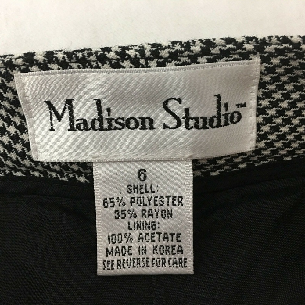 Madison Studio Women's Size 6 Hounds-tooth Zipper - Picture 8 of 8